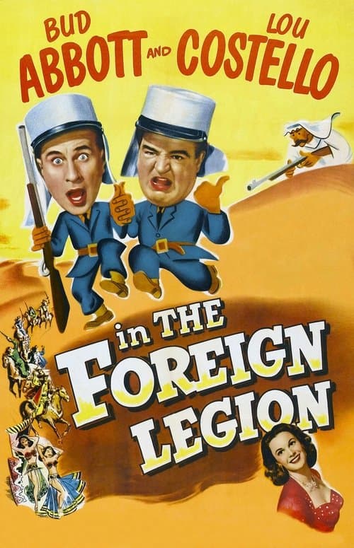 Bud Abbott and Lou Costello in the Foreign Legion movie poster