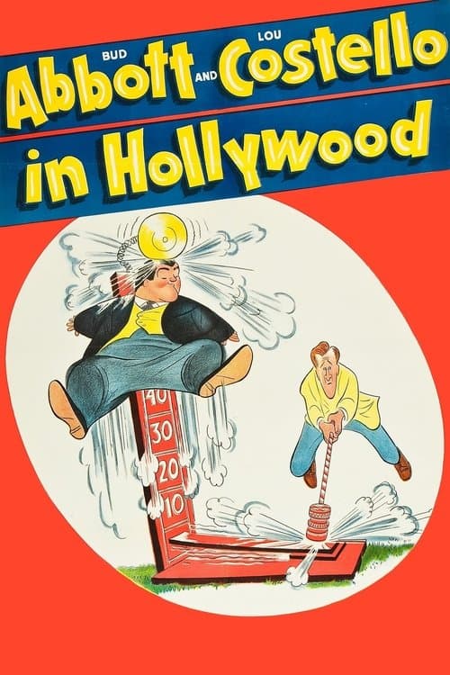 Bud Abbott and Lou Costello in Hollywood movie poster