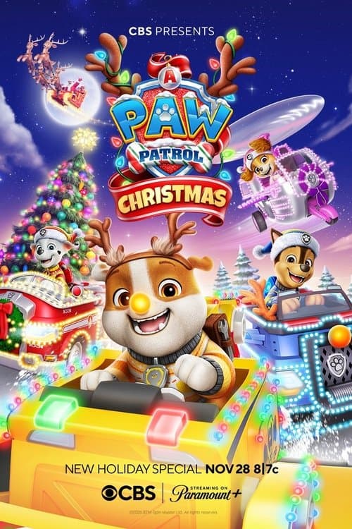 A Paw Patrol Christmas movie poster