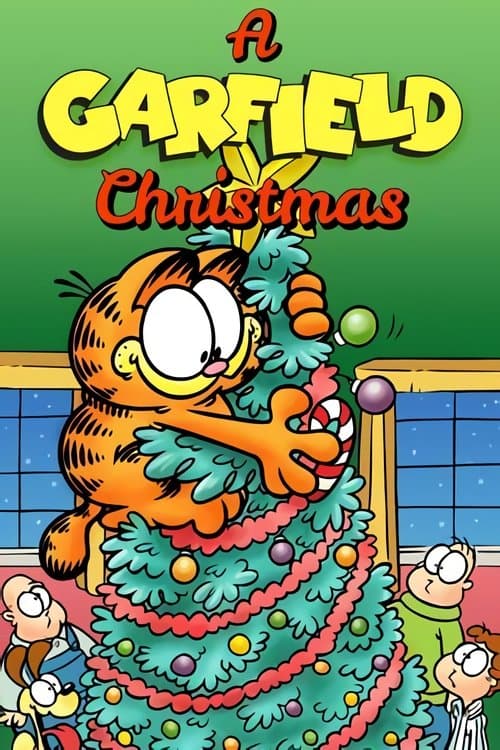 A Garfield Christmas movie poster
