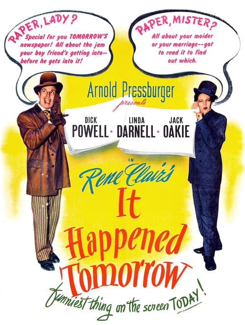 It Happened Tomorrow movie poster